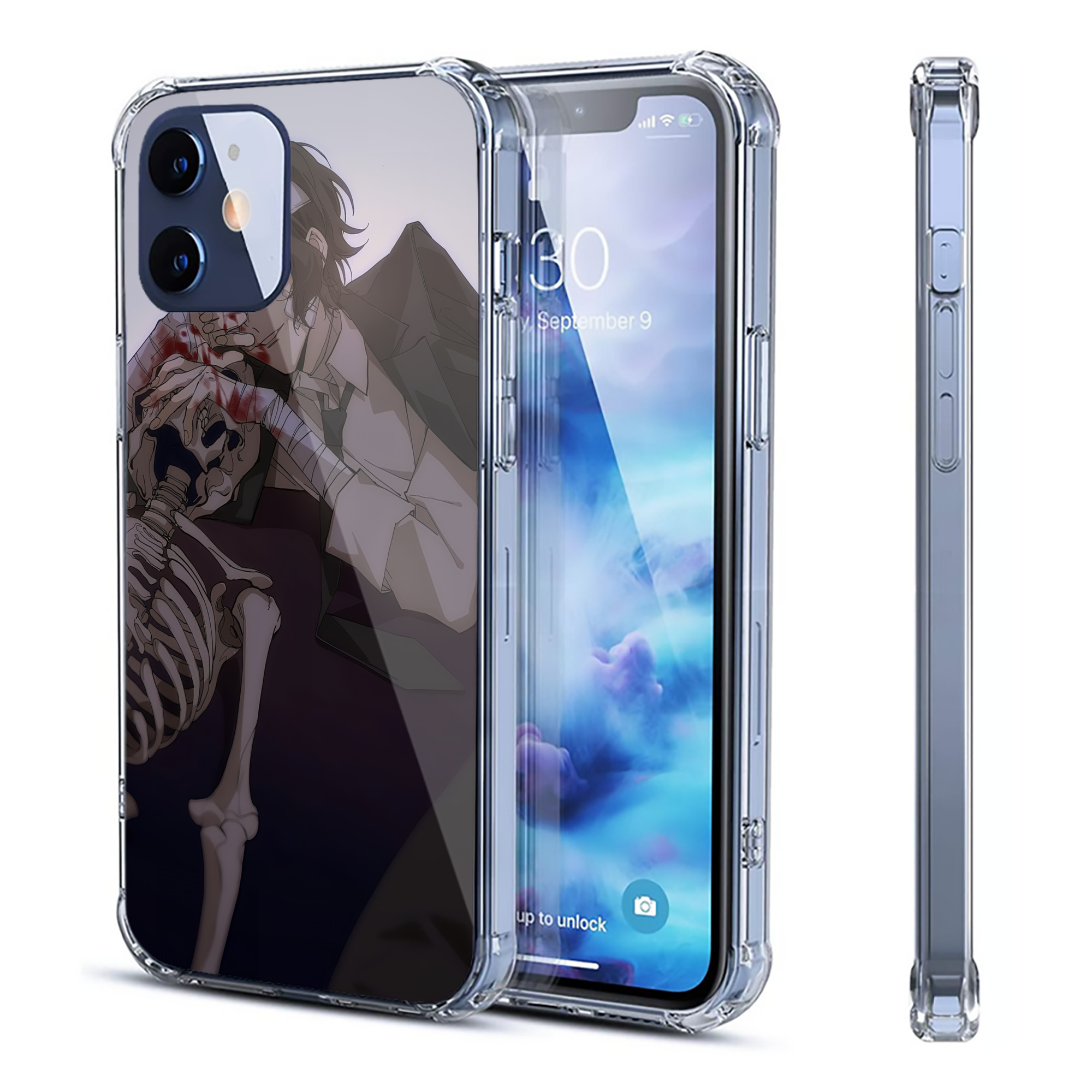 （画像用） 文豪ストレイドッグス Bungo Stray Dogs 【iPhone 12シリーズ対応】透明スマホケース（クリアソフトケース）